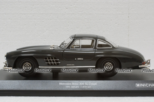 Mercedes 300SL W198, 1955, Dark Grey, 110037219, Minichamps 1:18