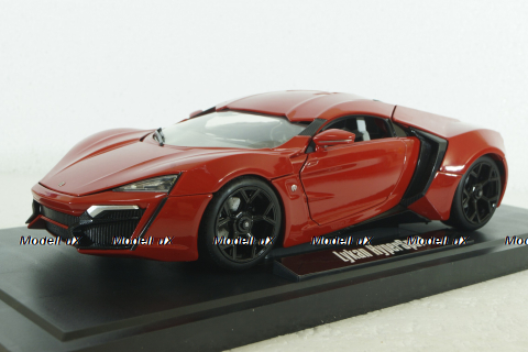 Lykan Hypersport red, Fast Furious, Jada 1:18