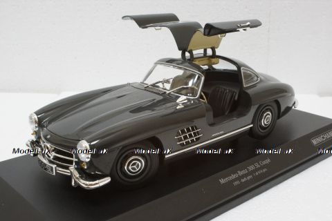 Mercedes 300SL W198, 1955, Dark Grey, 110037219, Minichamps 1:18