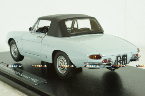 Alfa Romeo 1600 Duetto Spider 1966, blue celeste, 18120002, TOURING 1:18