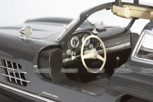Mercedes 300SL W198, 1955, Dark Grey, 110037219, Minichamps 1:18