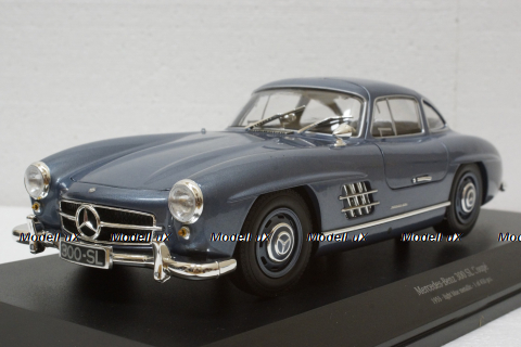 Mercedes 300 SL (W198), 1955, Light Blue, 110037220, Minichamps 1:18