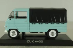 ZUK A-03 бортовой c тентом, голубой, RIegi Idok Legendas Autoi #46,  Deagostini 1:43