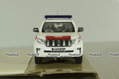 Toyota Prado 150 Медична допомога, білий, SAL003, Salah43 1:42
