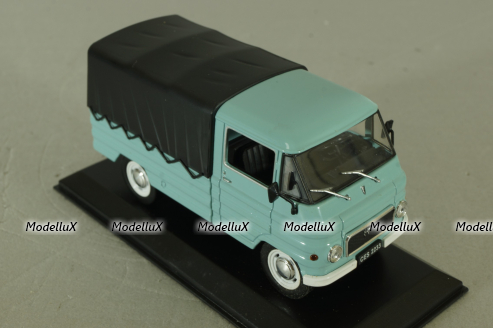 ZUK A-03 бортовой c тентом, голубой, RIegi Idok Legendas Autoi #46,  Deagostini 1:43