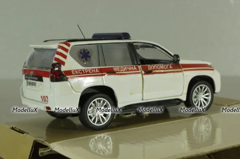 Toyota Prado 150 Медична допомога, білий, SAL003, Salah43 1:42