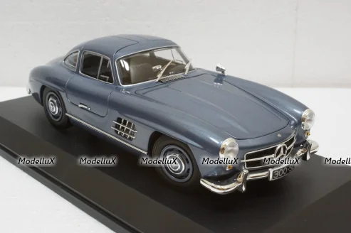 Mercedes 300 SL (W198), 1955, Light Blue, 110037220, Minichamps 1:18