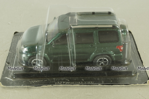 Уаз Patriot (УАЗ-3163) зеленый , Автолегенды СССР №283, DeAgostini 1:43