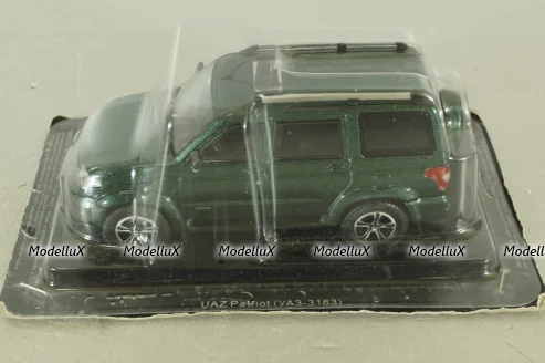 Уаз Patriot (УАЗ-3163) зеленый , Автолегенды СССР №283, DeAgostini 1:43