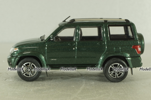 Уаз Patriot (УАЗ-3163) зеленый , Автолегенды СССР №283, DeAgostini 1:43
