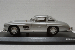 Mercedes 300SL W198, 1955, Silver, 110037210, Minichamps 1:18