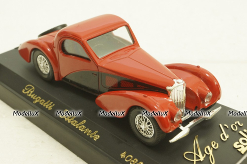 Bugatti Atalante, red, 4088, Solido 1:43