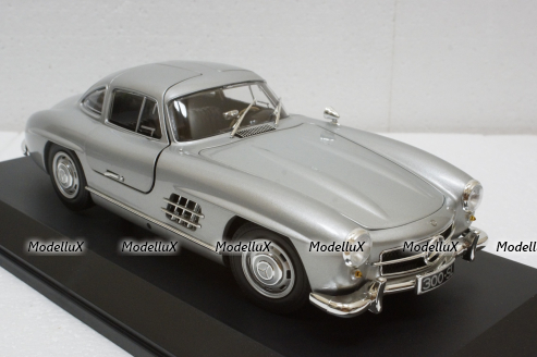 Mercedes 300SL W198, 1955, Silver, 110037210, Minichamps 1:18