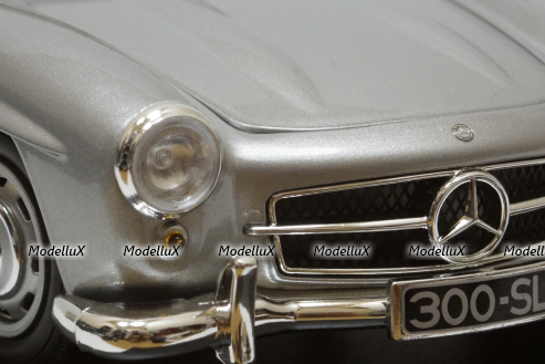 Mercedes 300SL W198, 1955, Silver, 110037210, Minichamps 1:18