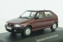 Skoda Felicia dark red, KALEIDOSKOP SKODA (DeAgostini) 1:43