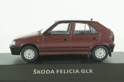Skoda Felicia dark red, KALEIDOSKOP SKODA (DeAgostini) 1:43