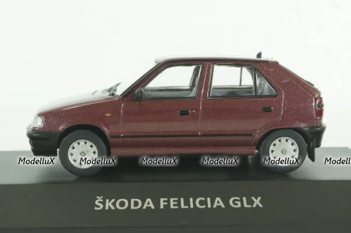 Skoda Felicia dark red, KALEIDOSKOP SKODA (DeAgostini) 1:43