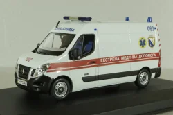 Nissan NV400 Van, Медична допомога, білий, SAL006, Salah43 1:43 