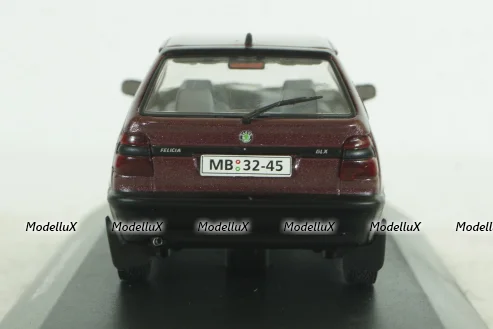 Skoda Felicia dark red, KALEIDOSKOP SKODA (DeAgostini) 1:43
