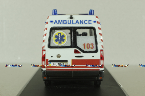 Nissan NV400 Van, Медична допомога, білий, SAL006, Salah43 1:43 