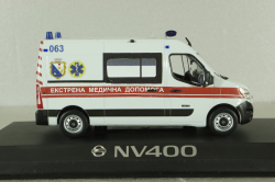 Nissan NV400 Van, Медична допомога, білий, SAL006, Salah43 1:43 