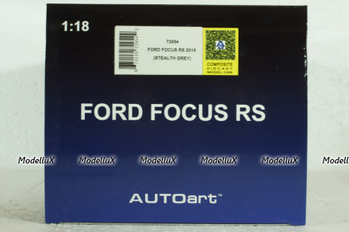 Ford Focus RS, 2016, grey, 72954, AutoArt 1:18