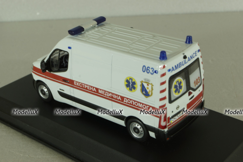 Nissan NV400 Van, Медична допомога, білий, SAL006, Salah43 1:43 