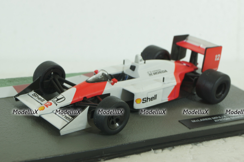 McLaren MP4/4 Ayrton Senna, British GP 1988, white/red, Altaya 1:43
