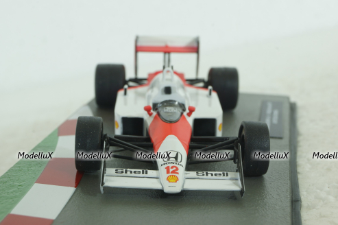 McLaren MP4/4 Ayrton Senna, British GP 1988, white/red, Altaya 1:43
