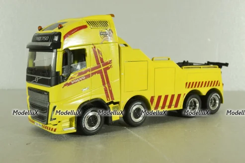 Volvo FH750, эвакуатор, желтый, SAL002, Salah43 1:43