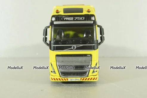 Volvo FH750, эвакуатор, желтый, SAL002, Salah43 1:43