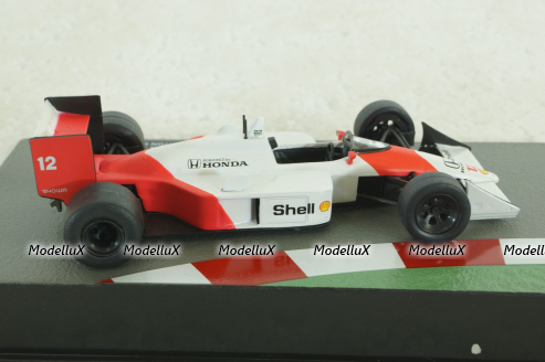 McLaren MP4/4 Ayrton Senna, British GP 1988, white/red, Altaya 1:43