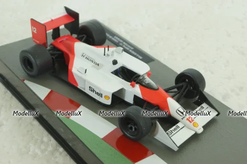 McLaren MP4/4 Ayrton Senna, British GP 1988, white/red, Altaya 1:43