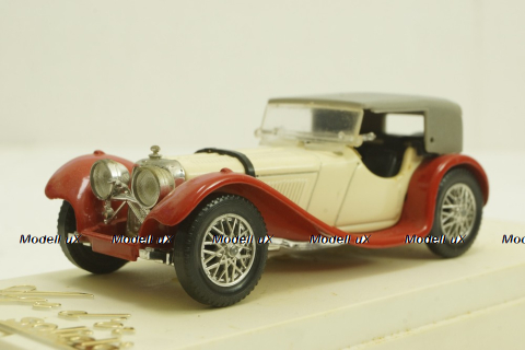 Jaguar SS100, beige/red, 4002, Solido 1:43