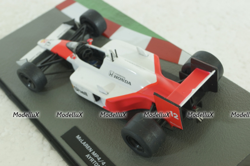McLaren MP4/4 Ayrton Senna, British GP 1988, white/red, Altaya 1:43