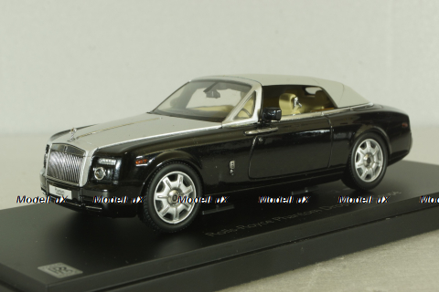 Rolls Royce Phantom Drophead Coupe, diamond black 2007, 05532DBK, Kyosho 1:43