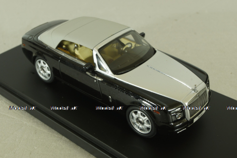 Rolls Royce Phantom Drophead Coupe, diamond black 2007, 05532DBK, Kyosho 1:43