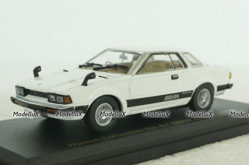 Nissan Silvia ZSE X 1979, white, Nissan collection vol.6, NC006, Hachette 1:43