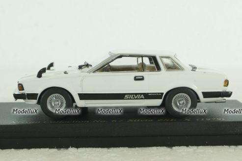 Nissan Silvia ZSE X 1979, white, Nissan collection vol.6, NC006, Hachette 1:43