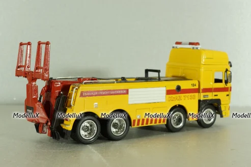 Краз-7133 эвакуатор, желтый, SAL001, Salah43 1:43