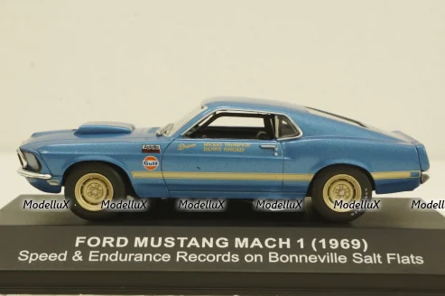 Ford Mustang Mach 1 Bonneville Salt Flats 1969, Ford Mustang Collection №9 1:43