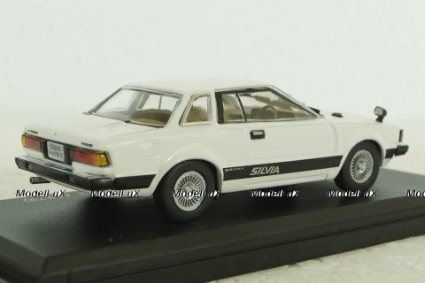 Nissan Silvia ZSE X 1979, white, Nissan collection vol.6, NC006, Hachette 1:43