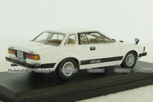Nissan Silvia ZSE X 1979, white, Nissan collection vol.6, NC006, Hachette 1:43