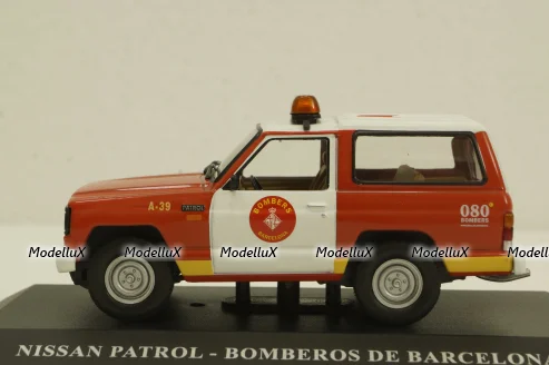 Nissan Patrol Barcelona bomb squad, fire engine,  1994, Altaya 1:43