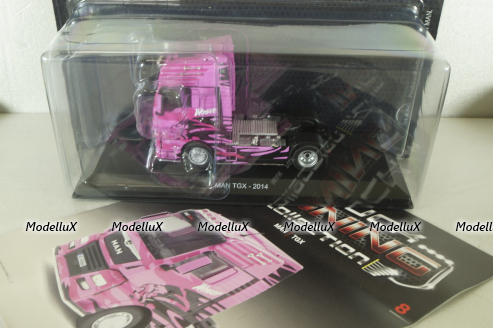 MAN TGX 2014, pink, Truck Tuning Collection #8, Hachette 1:43