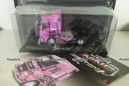 MAN TGX 2014, pink, Truck Tuning Collection #8, Hachette 1:43