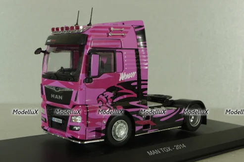 MAN TGX 2014, pink, Truck Tuning Collection #8, Hachette 1:43