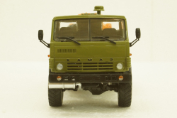 Камаз-4310, АЦ-7 бензовоз хаки/оранжевый, 102859, АвтоИстория 1:43