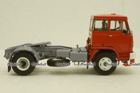 Skoda-110 тягач, красный, АвтоИстория 1:43