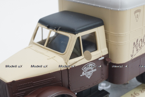 Газ-51 образца 46 года, с дерево металлической кабиной фургон "Мосторгтранс", МБК 1:43